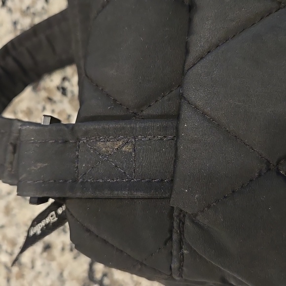 VERA BRADLEY ULTRALIGHT QUILTED HIPSTER CROSSBODY BAG IN BLACK. - Picture 8 of 13